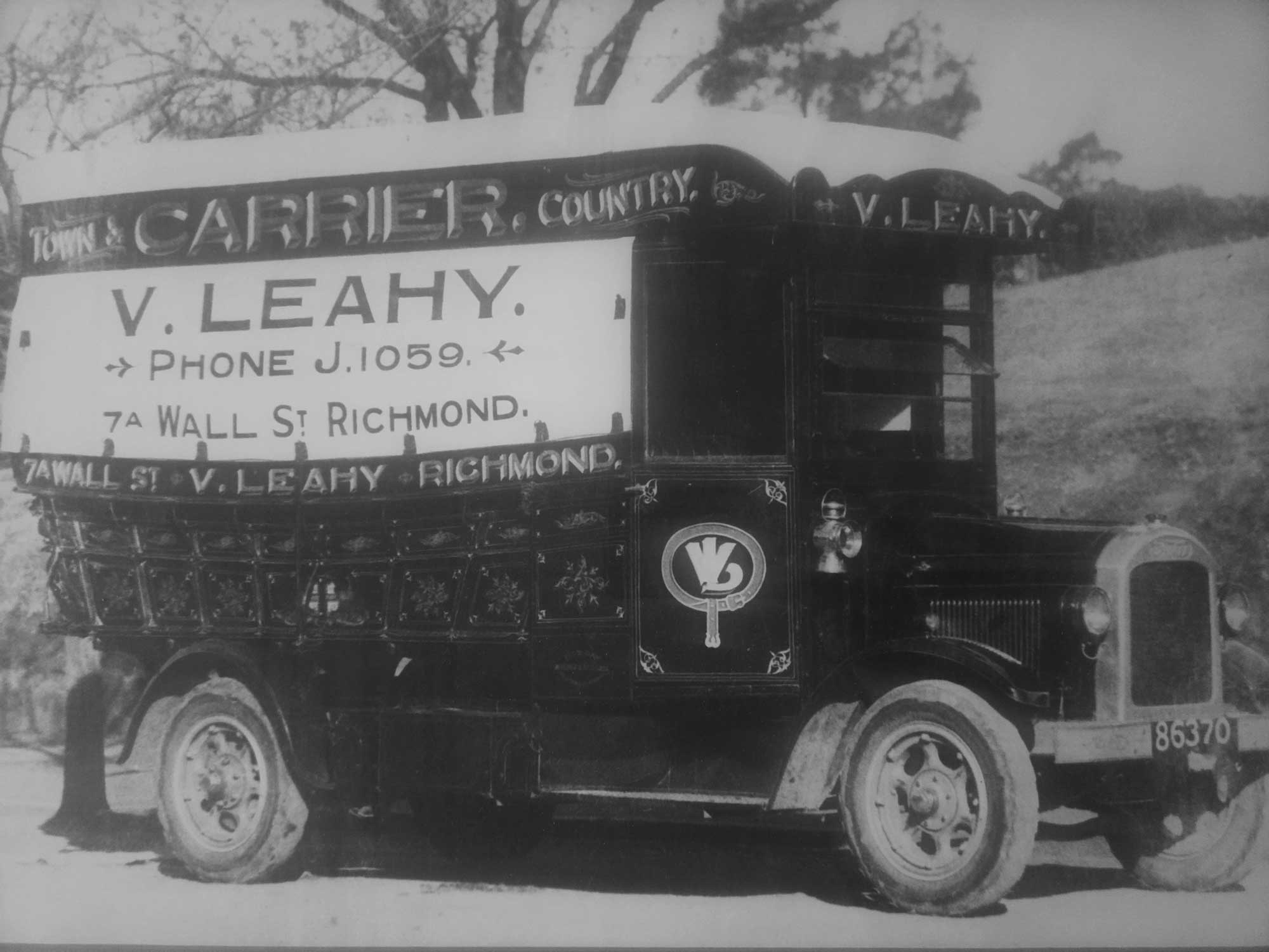 The original V. Leahy Town and Country Carrier truck, Richmond